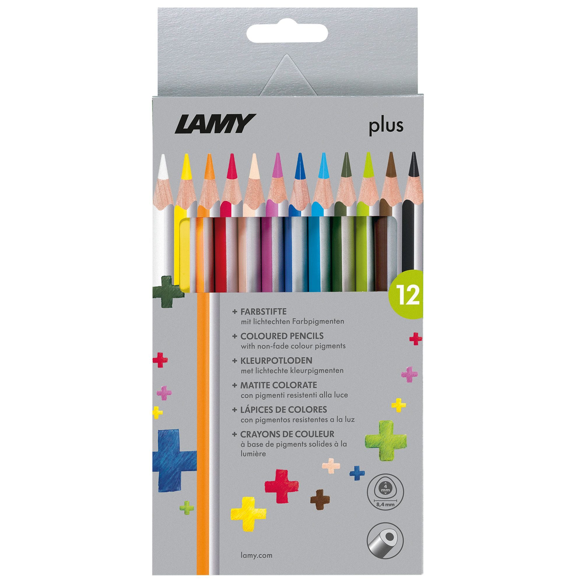LAMY Buntstift LAMY Buntstifte 12x Farben aus hochwertigem Zedernholz ergonomisch Dre