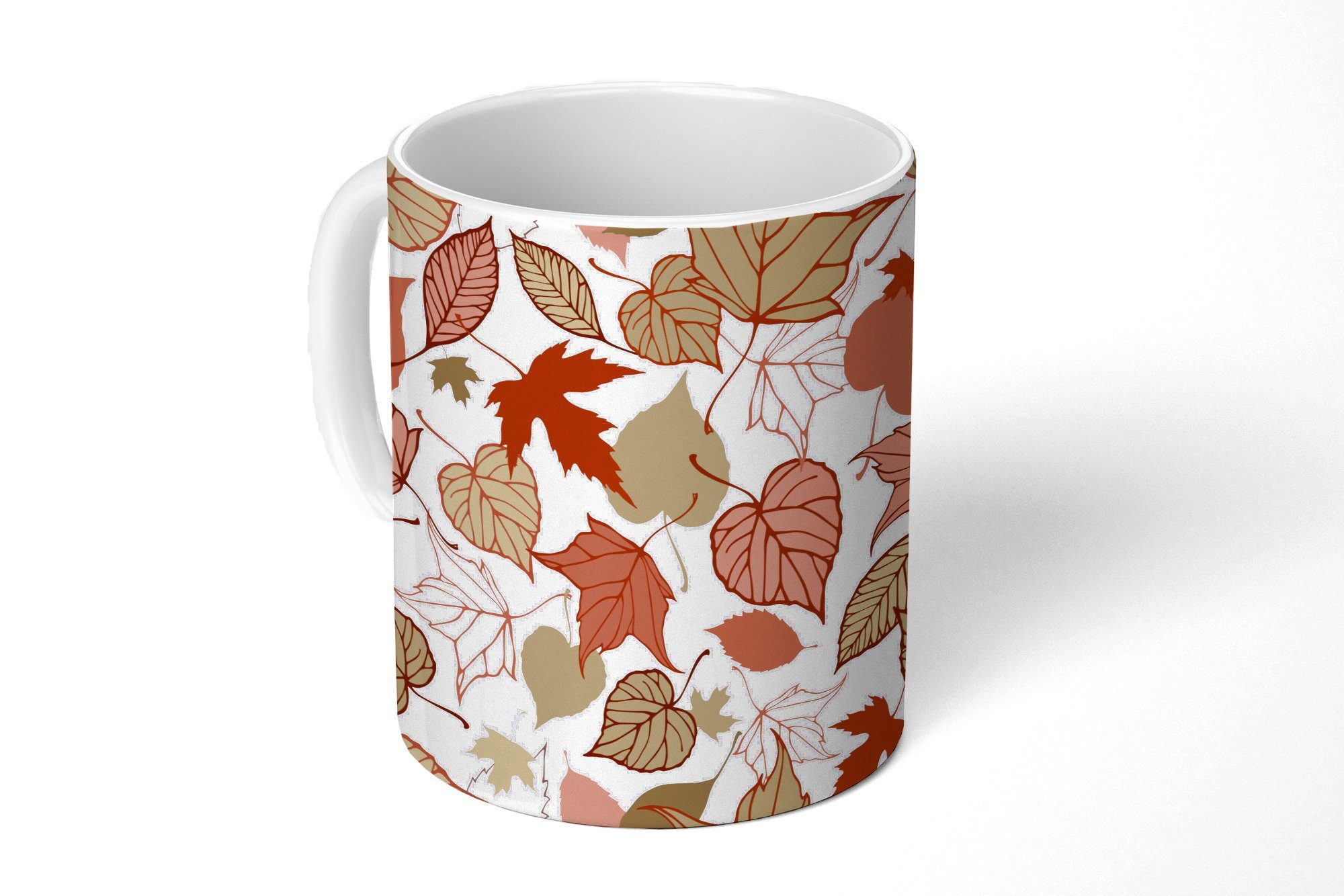 MuchoWow Tasse Muster - Laub - Herbst, Keramik, Kaffeetassen, Teetasse,  Becher, Teetasse, Geschenk