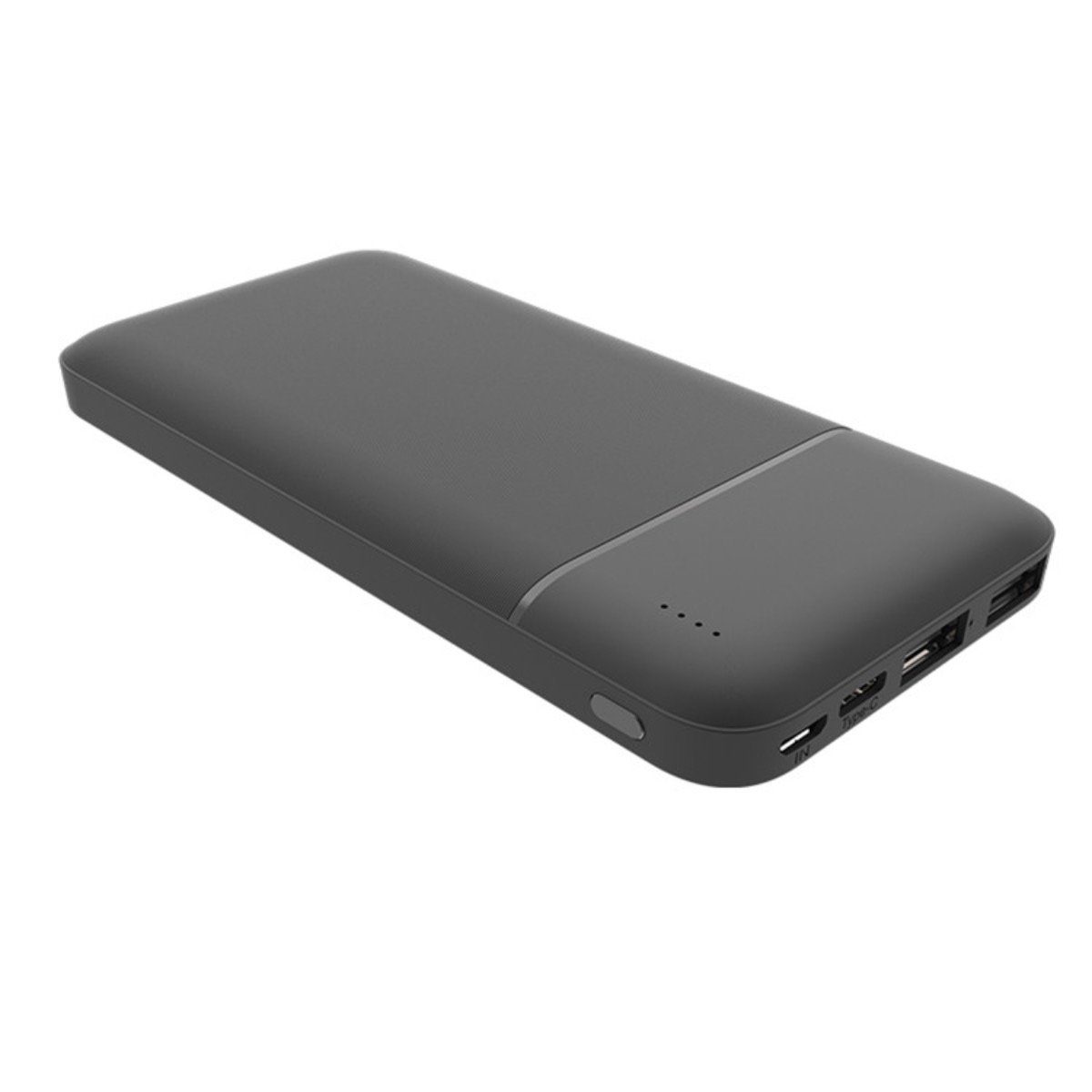 Qivee RM-10 Powerbank Li-Ion 10000 mAh (3,7 V, 1 St), Extra Dünn, 10000mAh, 4x Anschlüsse