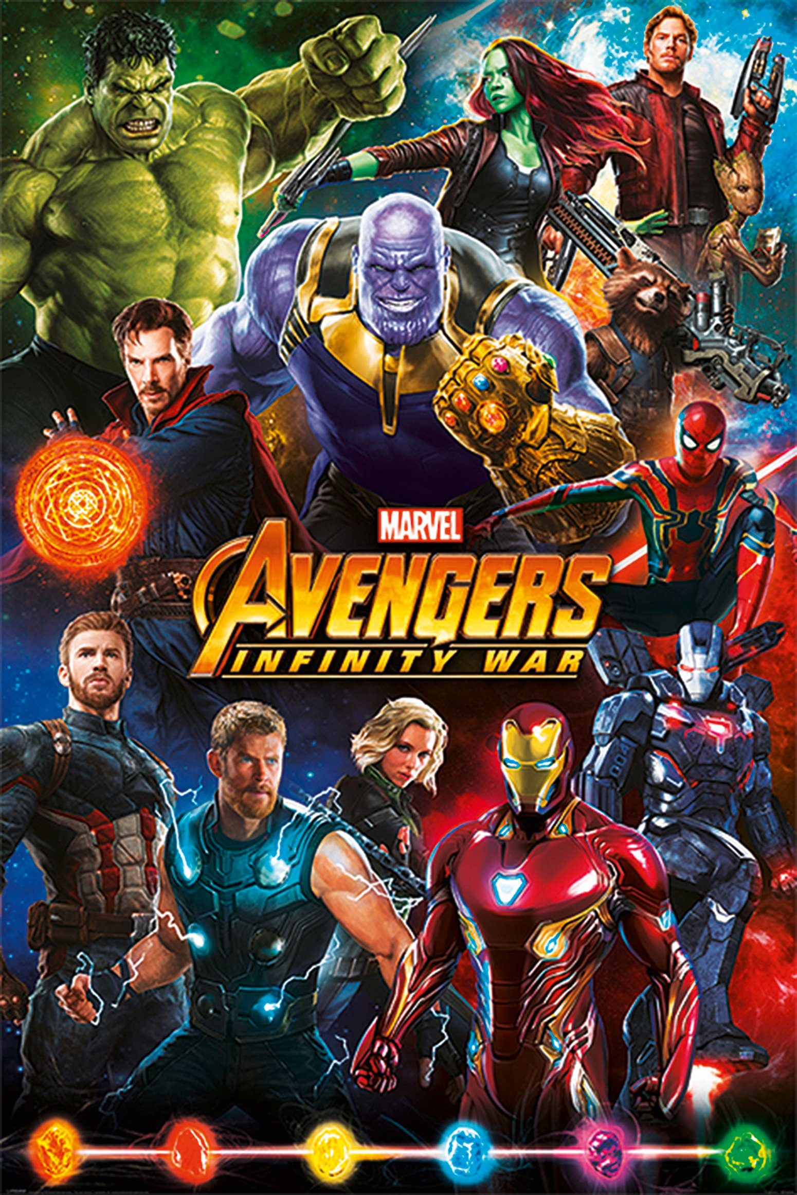 PYRAMID Poster Avengers Infinity War Poster Helden 61 x 91,5 cm