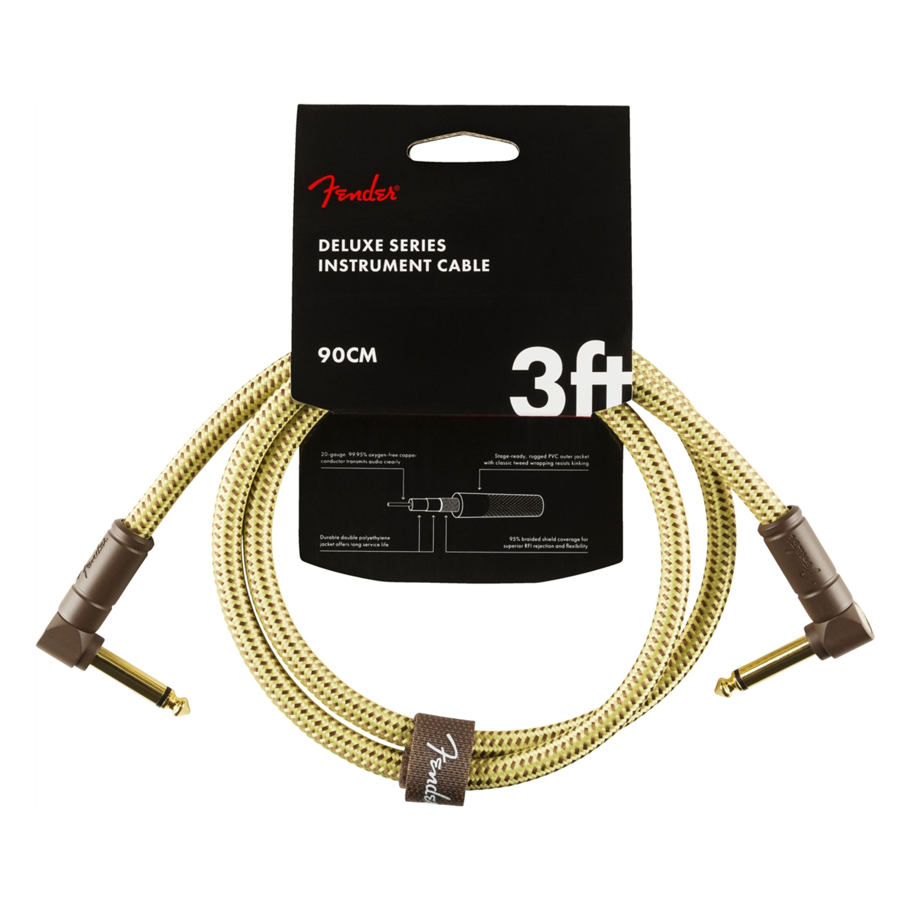 Fender Audio-Kabel, Deluxe Tweed Patch Cable 90 cm - Stereo Patchkabel
