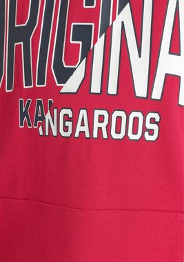 KangaROOS Kapuzensweatshirt mit Streifen an den Ärmeln mit Streifen an den Ärmeln