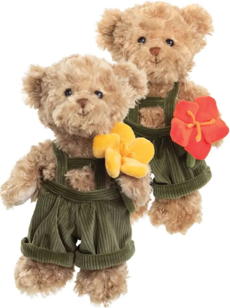 Bukowski Kuscheltier Bukowski Teddybär Romantic mit roter Blume 25 cm