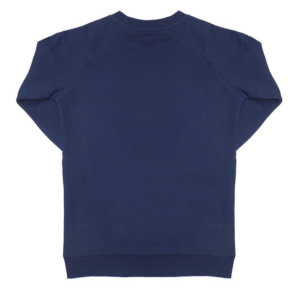 Sweatshirt Frontprint goldmarie Print dunkelblau mit kupferfarbenen MOINGIORNO mit