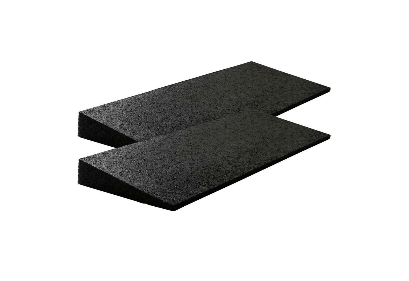 Szagato Auffahrrampe Bordsteinrampe Gummi 43mm 50x20x4,3cm Set= 2 Stück schwarz SZAGATO (SET-Angebot (VE=2 Stück), 1-St., 2 Rampen im SET), bis 5 to. belastbar