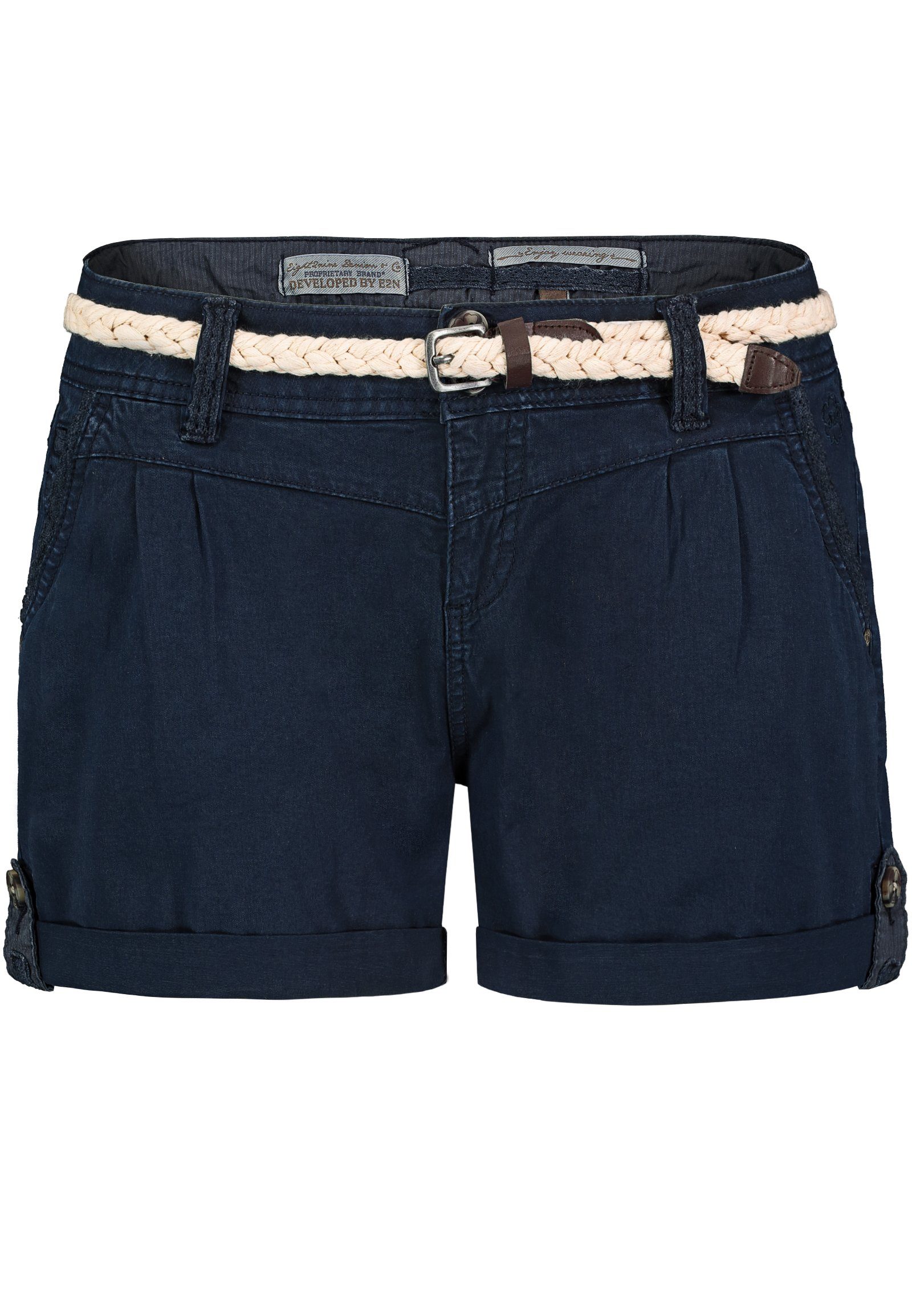 Eight2Nine Bermudas Short Bermuda kurze Hose Sommer Chino Shorts stoff Hotpants mit Gürtel