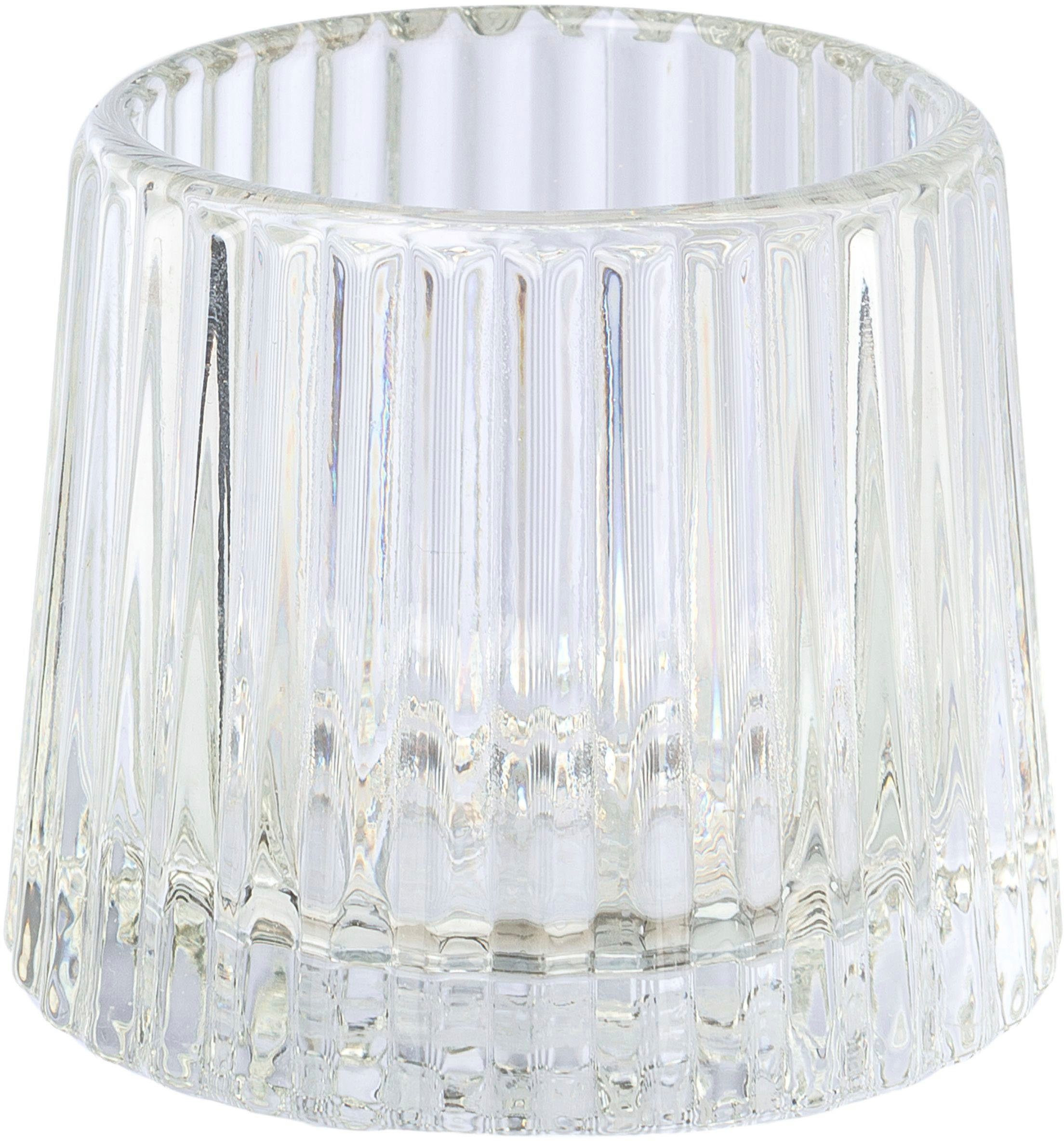 Glas aus Home affaire St), Kerzenhalter Lunery 5 hochwertigem (Set, Teelichthalter