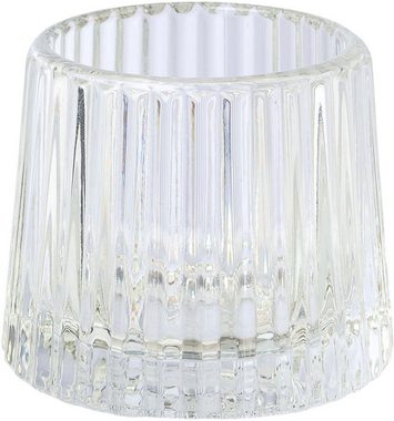 Home affaire Teelichthalter Kerzenhalter Lunery (Set, 5 St), aus hochwertigem Glas