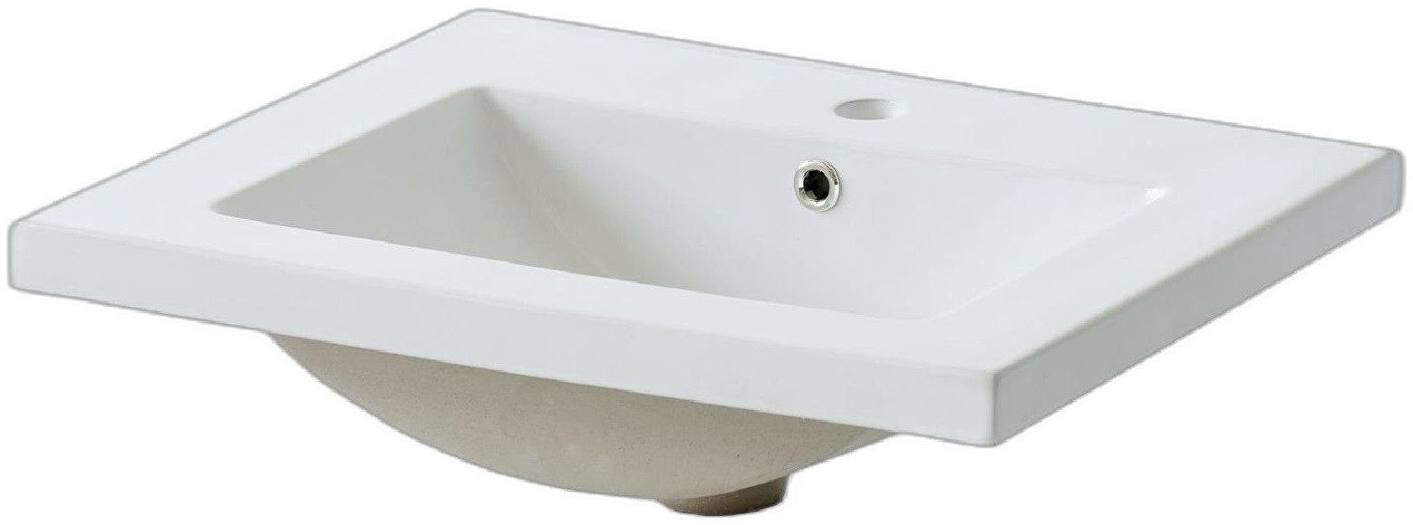 Xlmoebel Waschbecken Badezimmertisch in Weiß mit eleganter Waschstation (1-St., Waschbecken), Hergestellt in Europa
