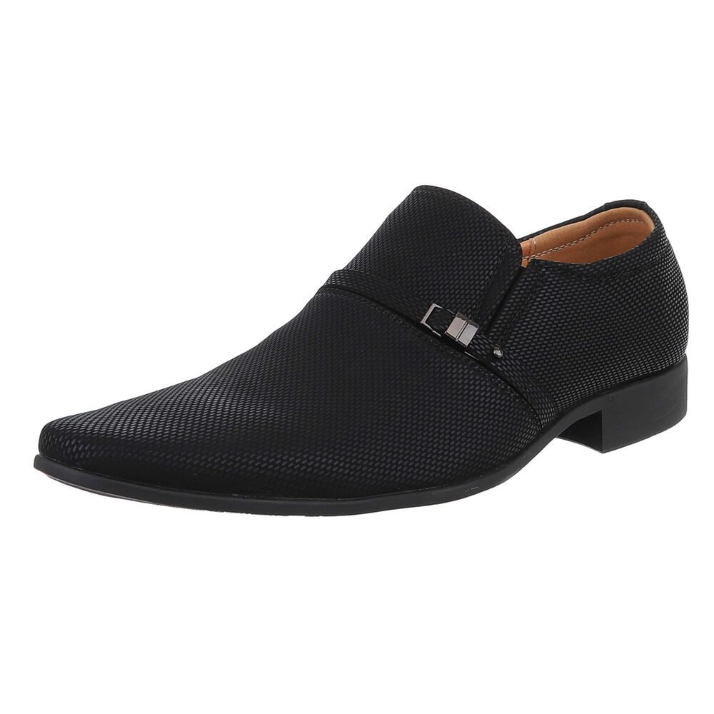 Elegante schwarze Herrenschuhe mit Komfort und Stil Slipper
