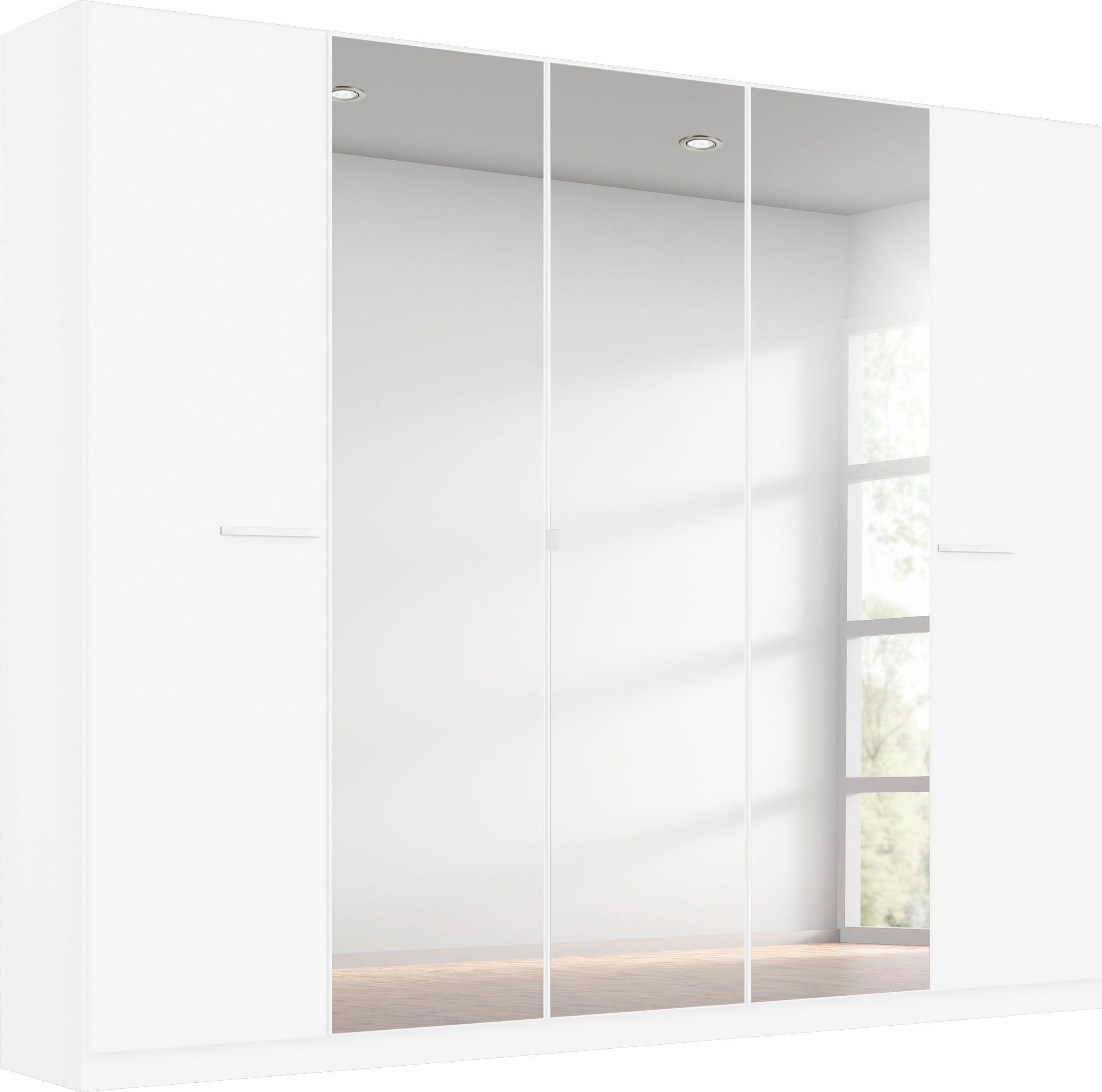 rauch Drehtürenschrank Kleiderschrank Schrank Garderobe TOPSELLER OTELI inkl. Inneneinteilung (erhältlich in Breiten 91-360 cm, ab Breite 136cm inkl. Innenschubladen) mit zusätzlichen Einlegeböden, optional mit Spiegel MADE IN GERMANY