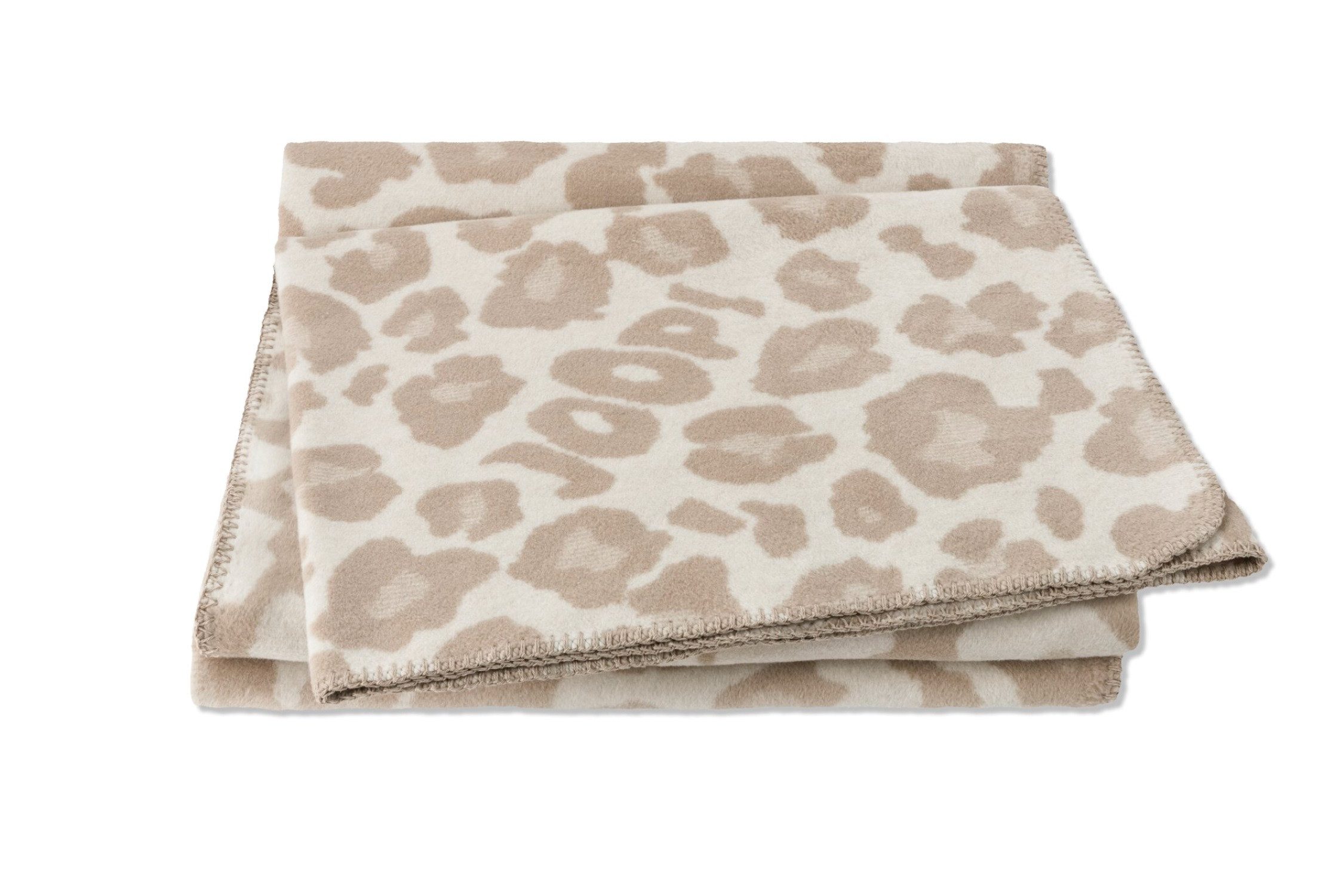 Wohndecke Joop! Wohndecke Kuscheldecke 150x200 cm Leopard Tierfell creme sand, JOOP!