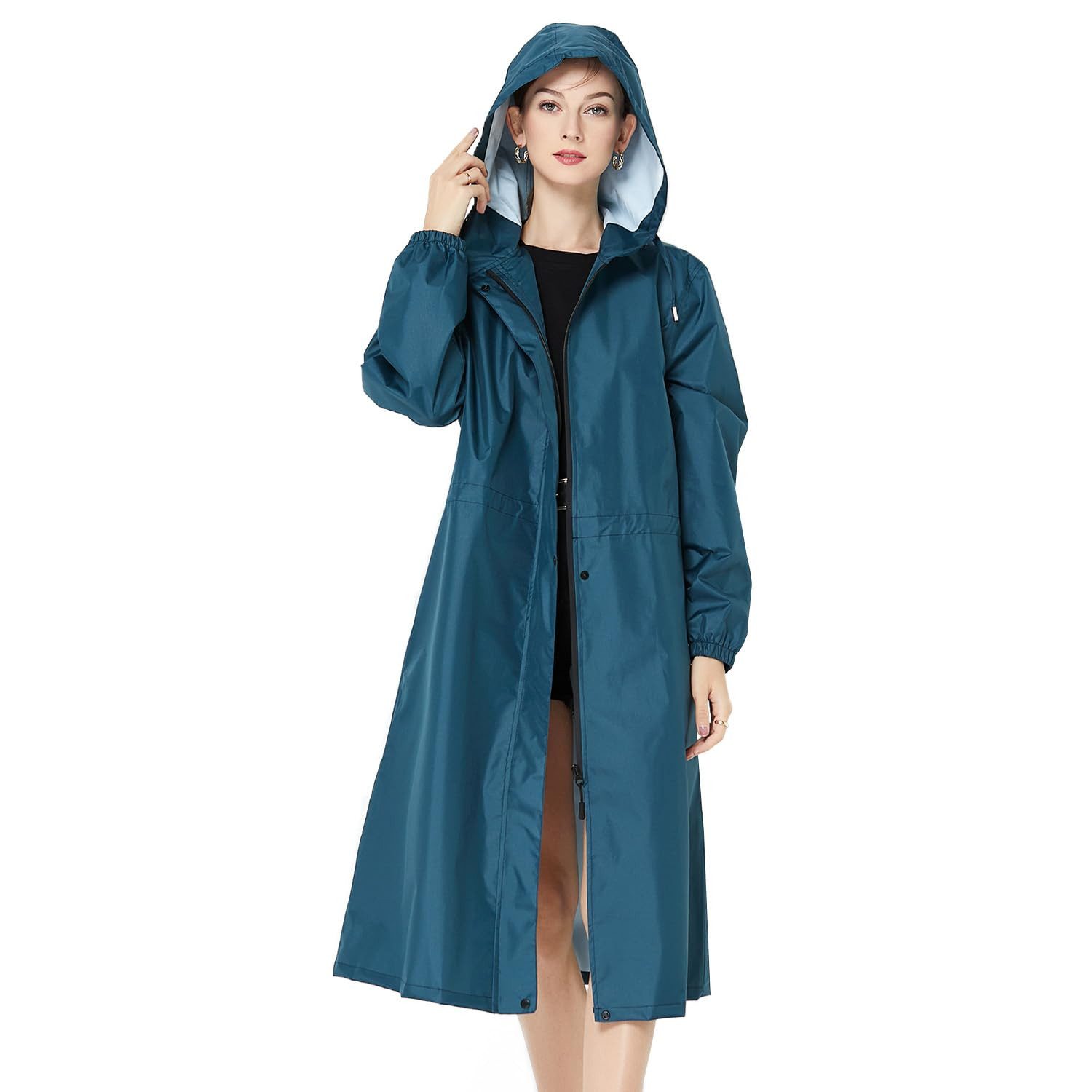 RWEUOQ Regenmantel Regenmantel Damen Wasserdicht Leicht günstig online kaufen