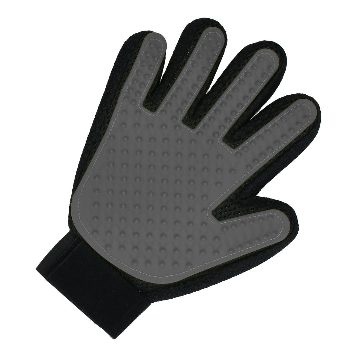 Fellpflegehandschuh Fellpflegehandschuh "Pet" schwarz/grau