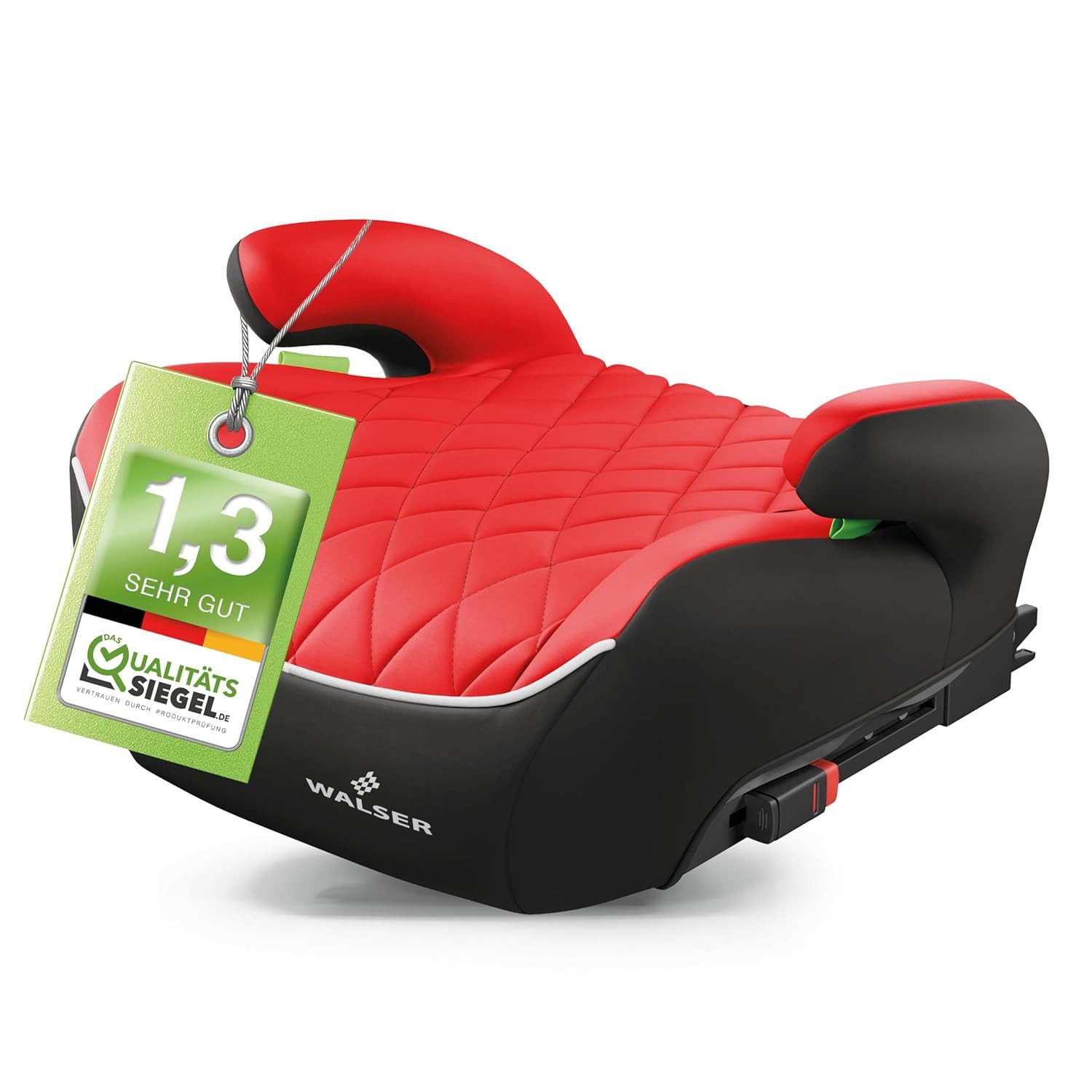 WALSER Autokindersitz WALSER Kindersitzerhöhung Andy ISOFIX Hartschale ab 4-10 Jahre, ab: 4 Jahre, bis: 10 Jahre, (1 Stück, 1-tlg)