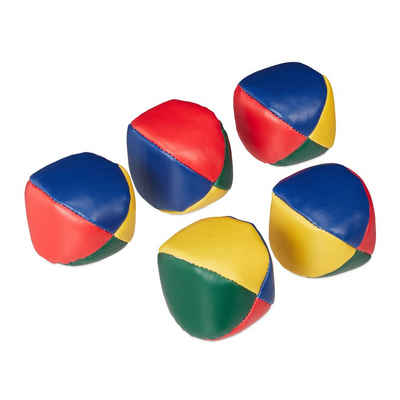 relaxdays Spielball Jonglierbälle 5er Set