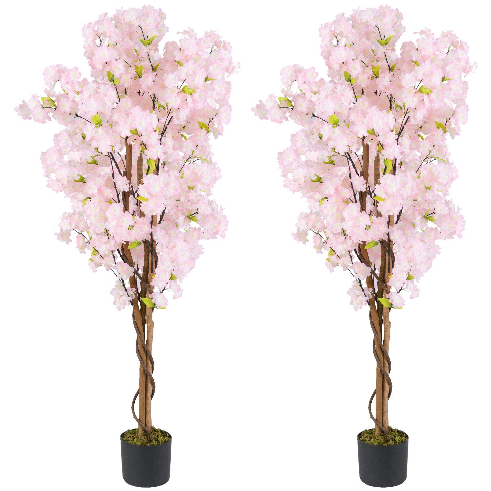 Kunstbaum Kirschblütenbaum, COSTWAY, Höhe 150 cm, günstig online kaufen