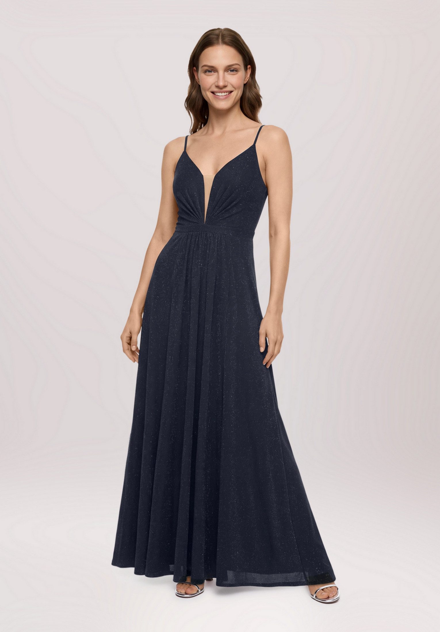 Vera Mont Abendkleid Damen mit Lurexfaden