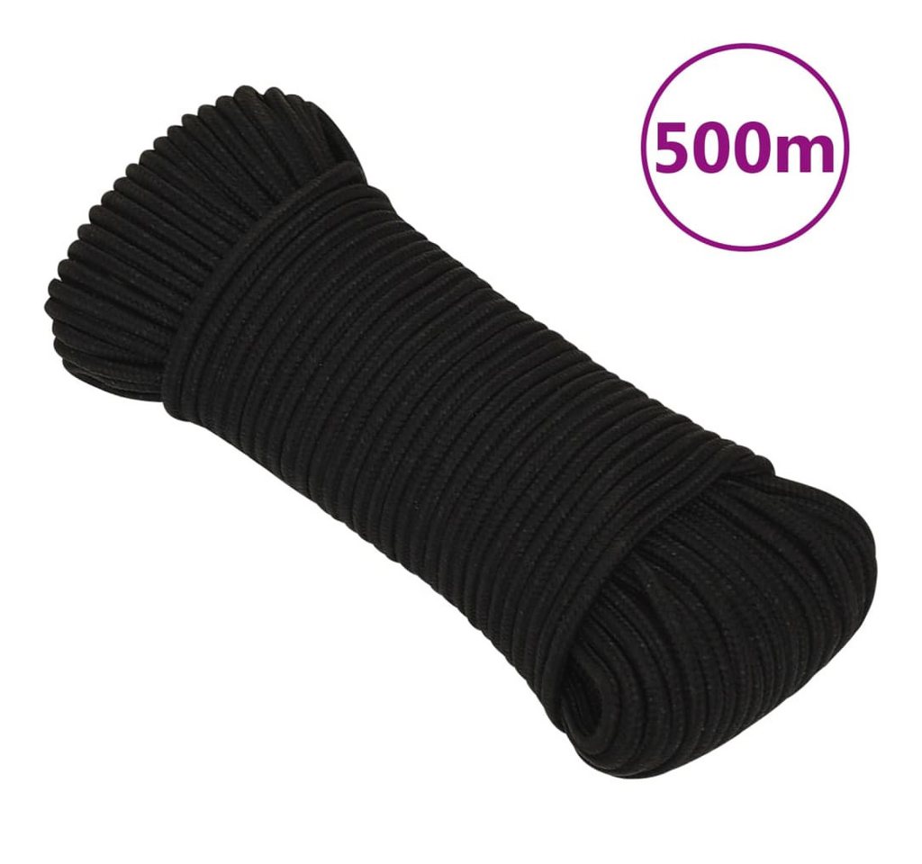 Thumbnail - vidaXL Seil, Arbeitsseil Schwarz 5 mm 500 m Polyester