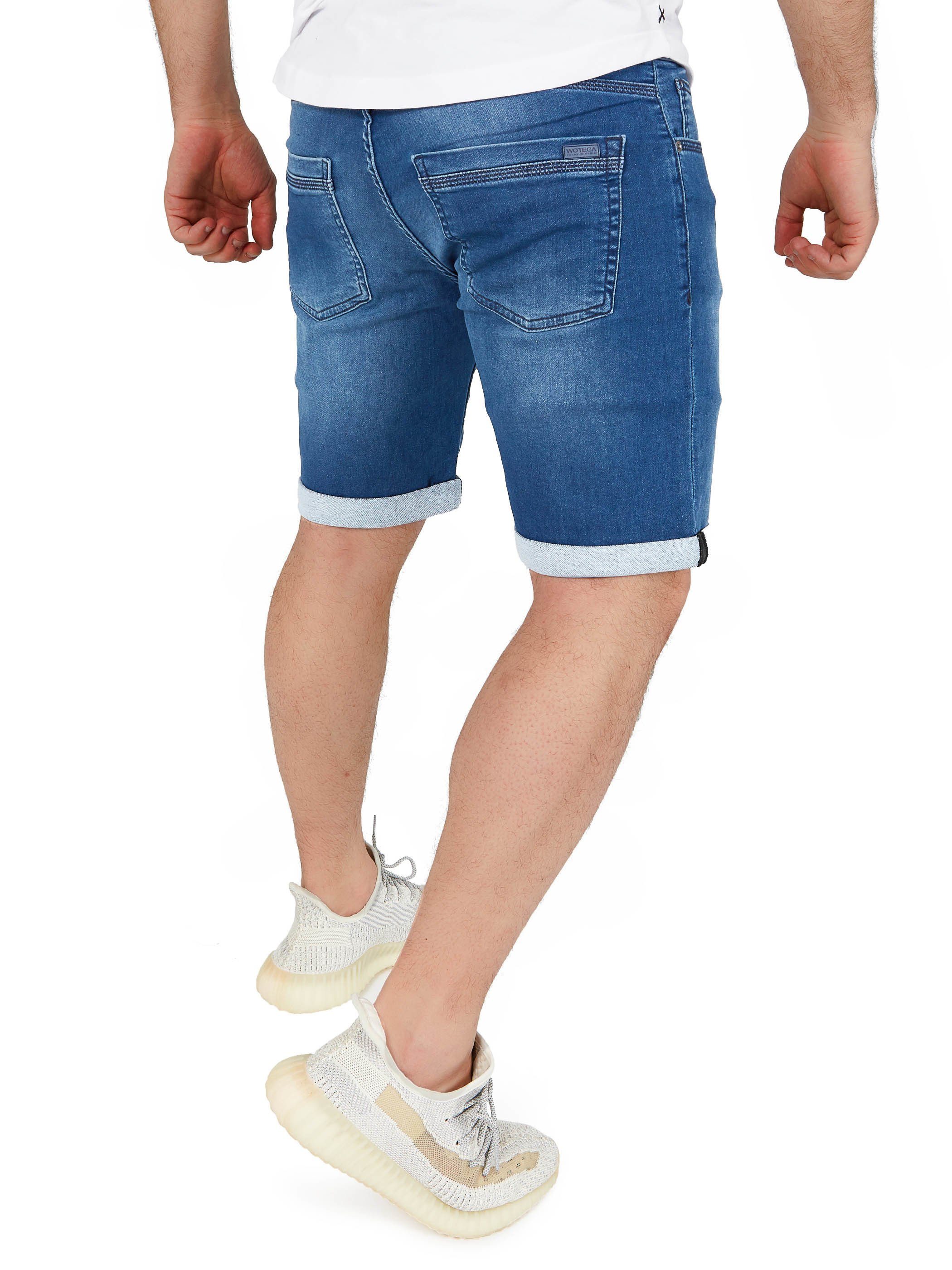 WOTEGA Jeansshorts Diego modische Jeansshorts mit Stretchanteil