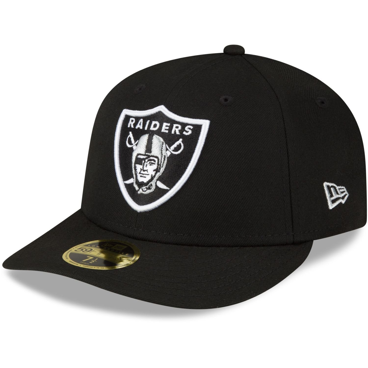 New Era Fitted Cap 59Fifty LOW Las Vegas PROFILE Raiders NFL