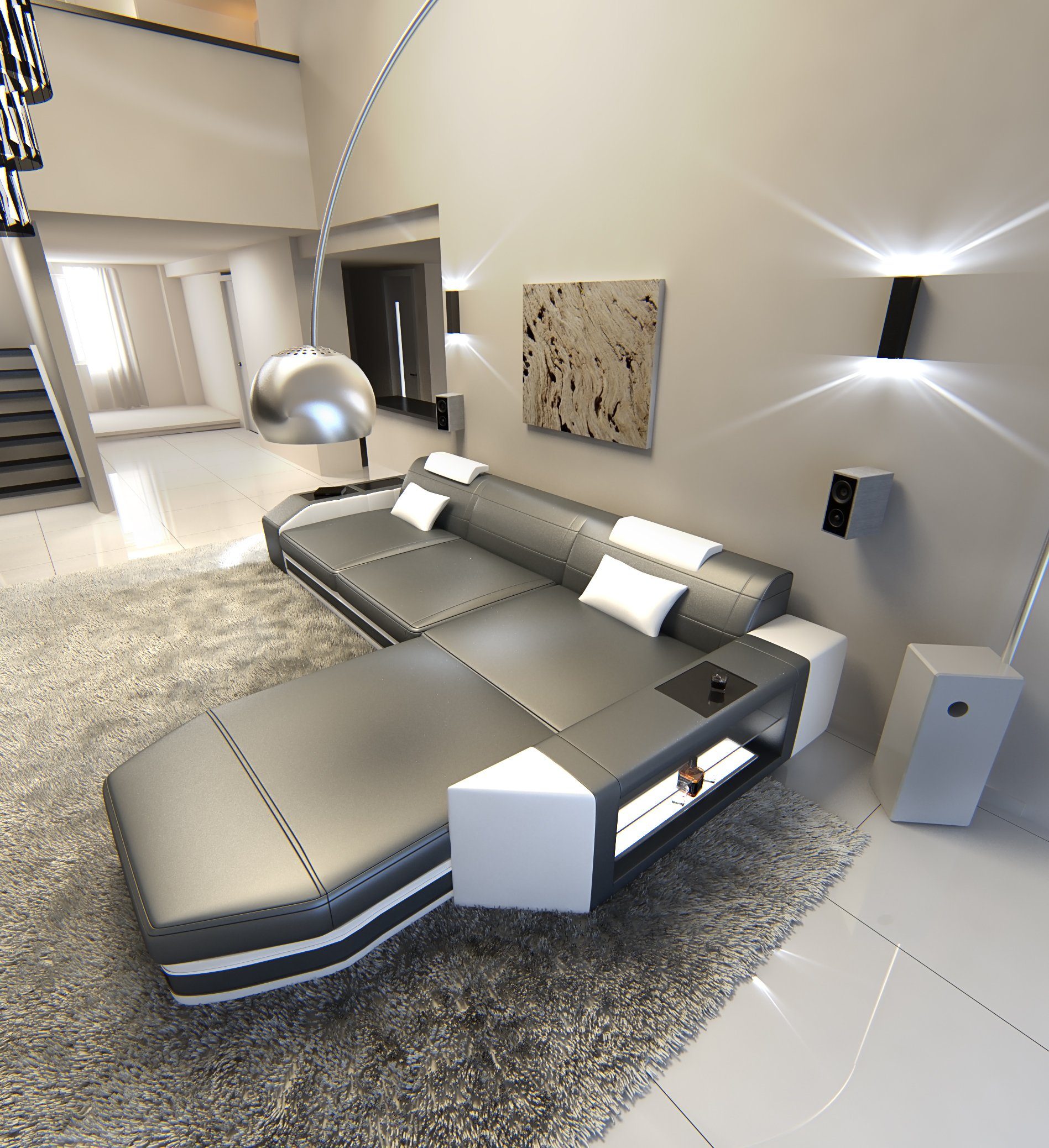 Sofa Dreams Ecksofa Ledercouch Sofa Leder günstig online kaufen