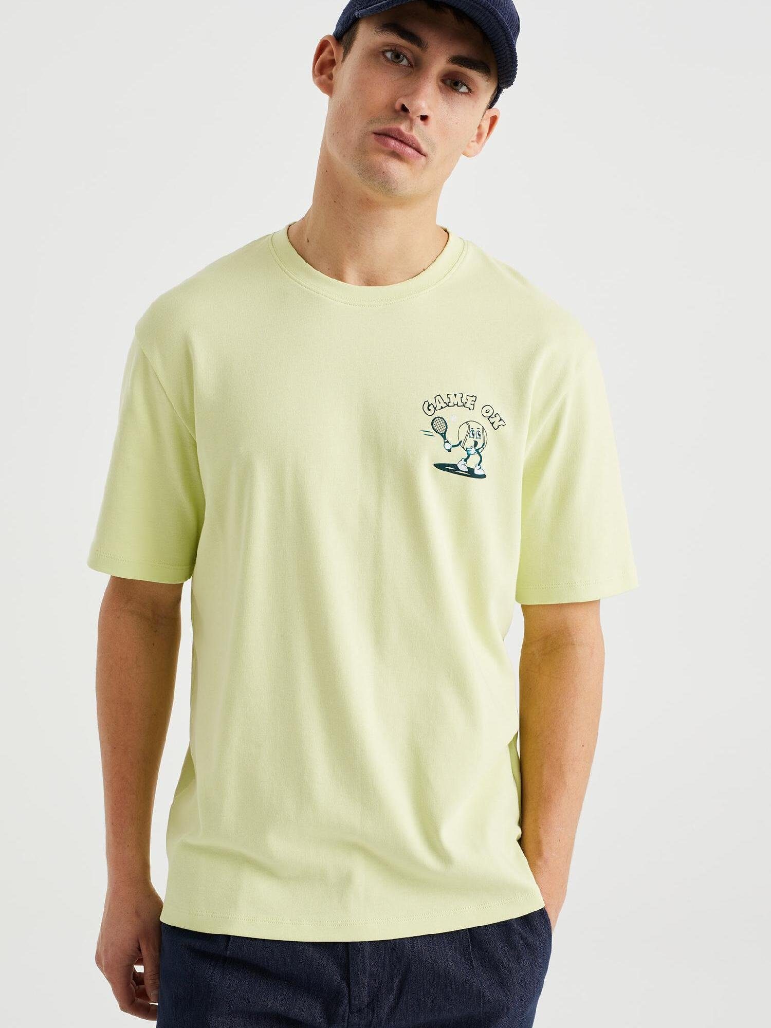 WE Fashion T-Shirt (1-tlg) Hellgrün
