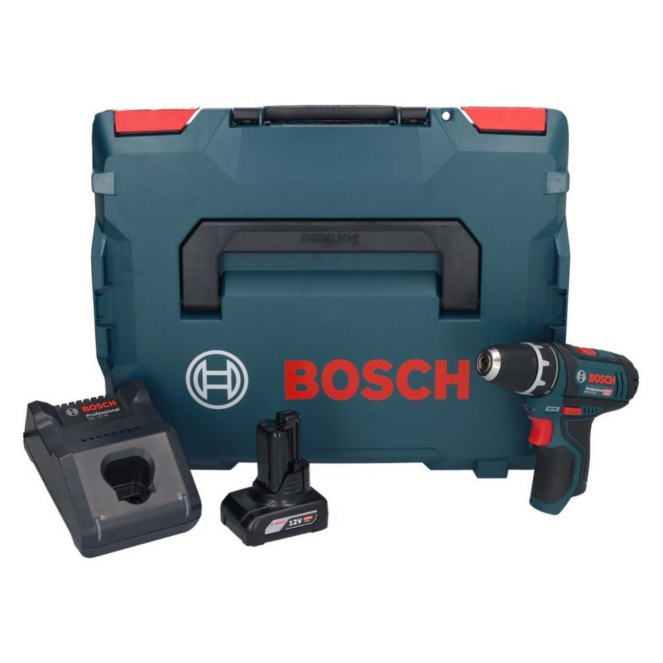 Thumbnail - Bosch Professional Säulenbohrmaschine GSR 12V-15 Professional Akku Bohrschrauber 12 V 30 Nm + 1x Akku 6,0 A