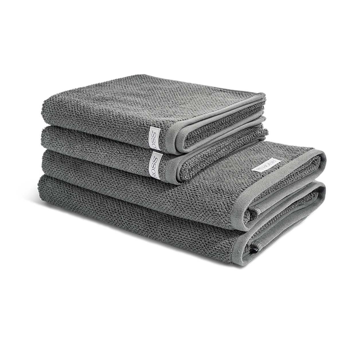 ROSS Handtuch Set Selection, Frottee (Spar-Set, 4-St), 2 X Handtuch 2 X Duschtuch im Set - Baumwolle - Saugstark