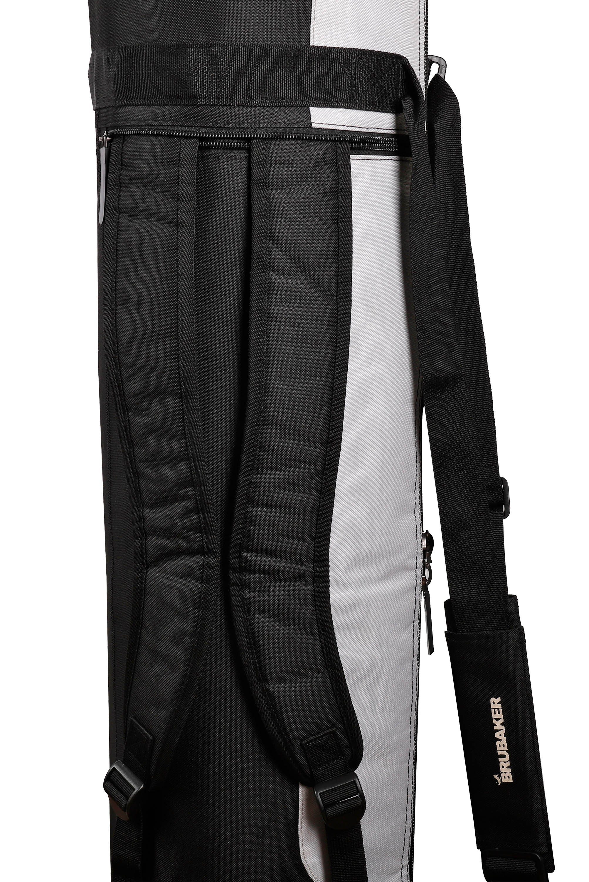 BRUBAKER Sporttasche Carver Pro Skitasche Skistöcke, Rucksacksystem, Zipperverschluss schnittfest), mit und Tasche gepolsterter und Skier Ski XP und für (1-tlg., reißfest Skisack Skibag