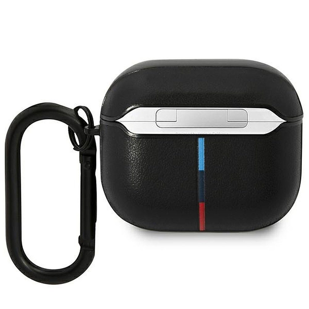 BMW Kopfhörer-Schutzhülle AirPods Case Lederhülle, BMW Lizenzprodukt, Kunstleder, Karabinerhaken