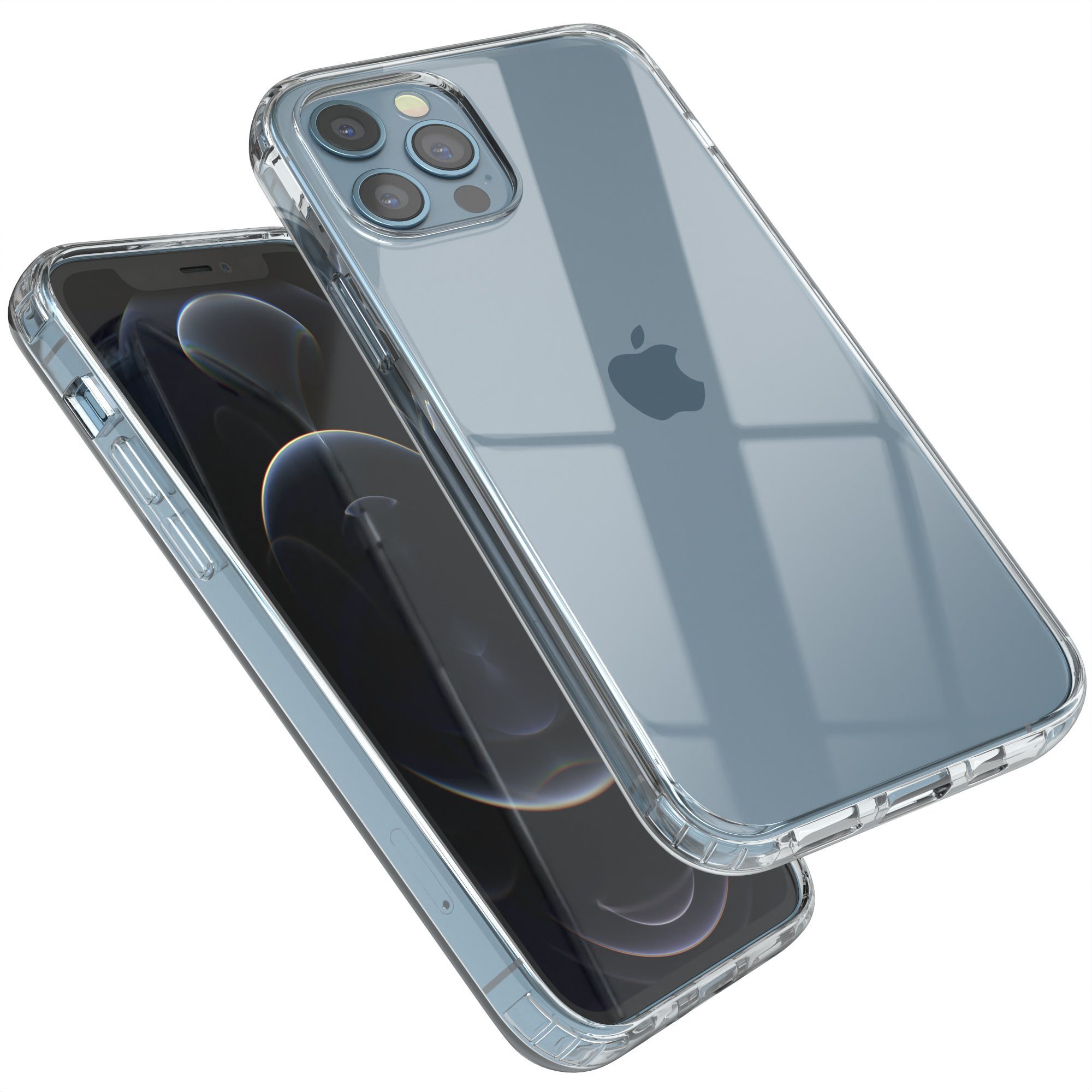 EAZY CASE Handyhülle Crystal Case für Apple iPhone 12 / iPhone 12 Pro 6,1  Zoll