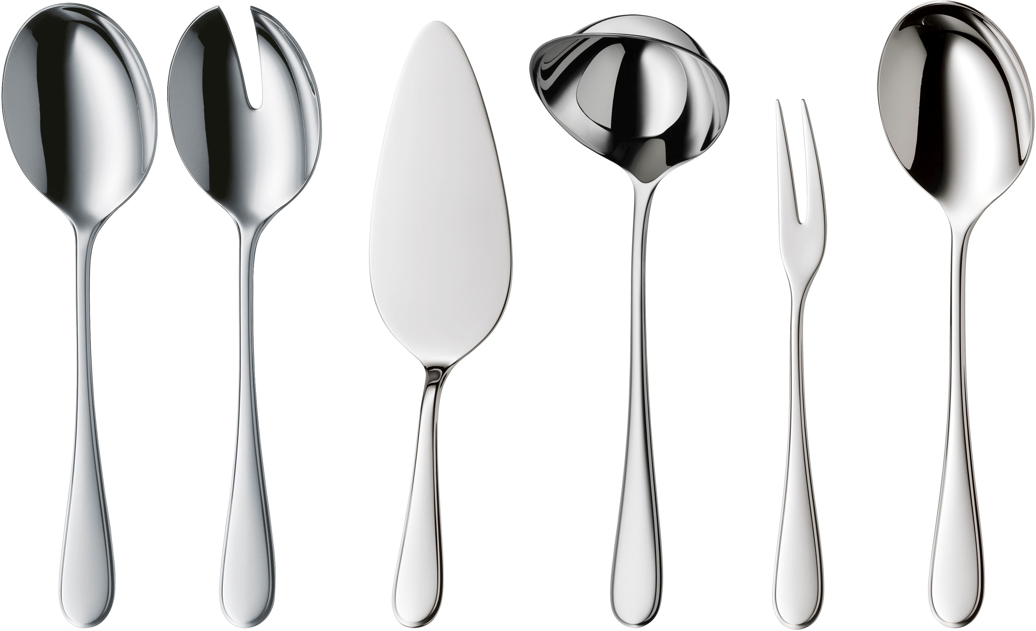 WMF Besteck-Set Kent Plus (66-tlg), 12 Personen, Cromargan® Edelstahl Rostfrei, ergonomisch, Cromargan protect