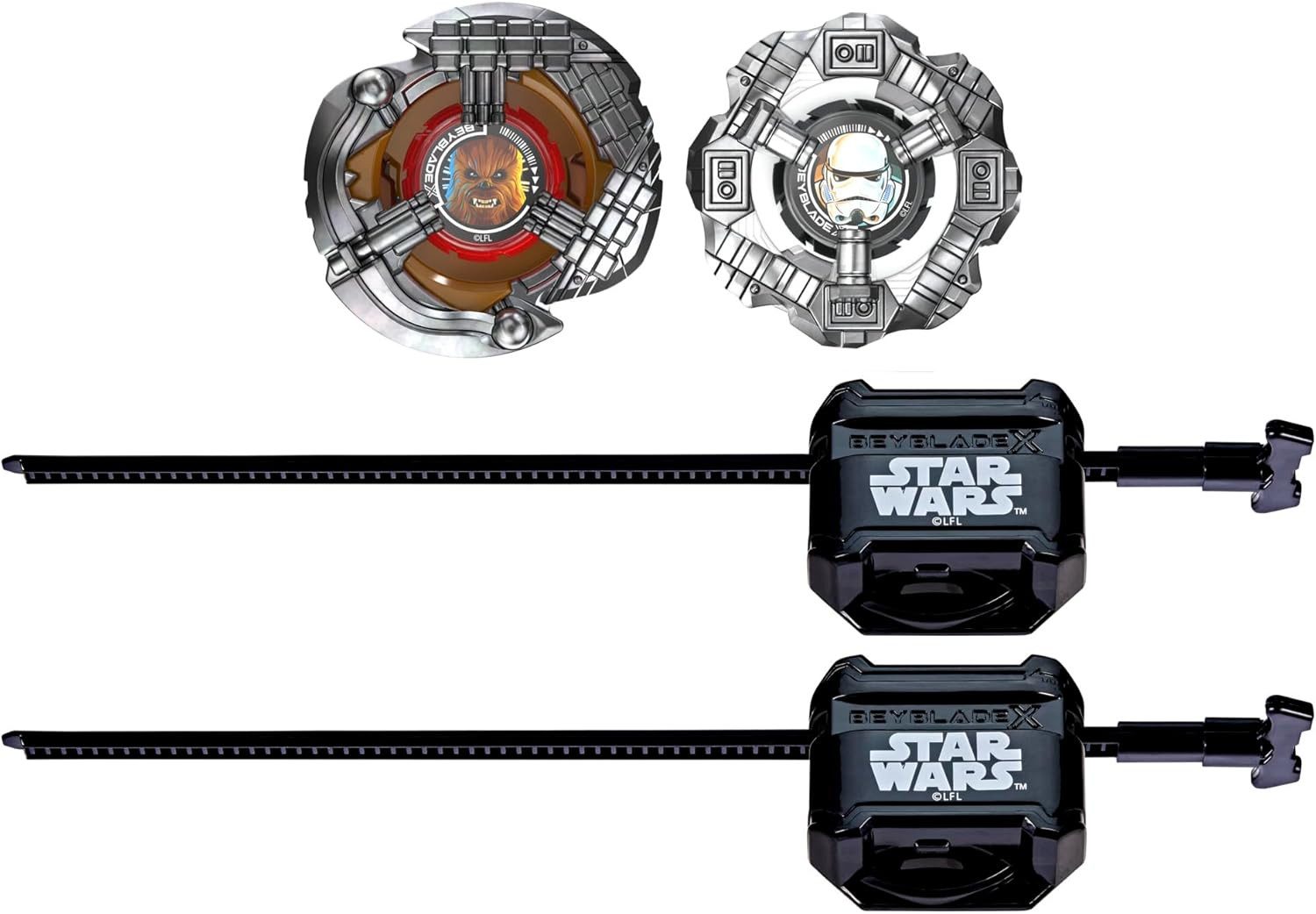 Hasbro Speed-Kreisel Beyblade X Star Wars Collab Chewbacca 4-80LF vs. Sturmtruppler 5-70B