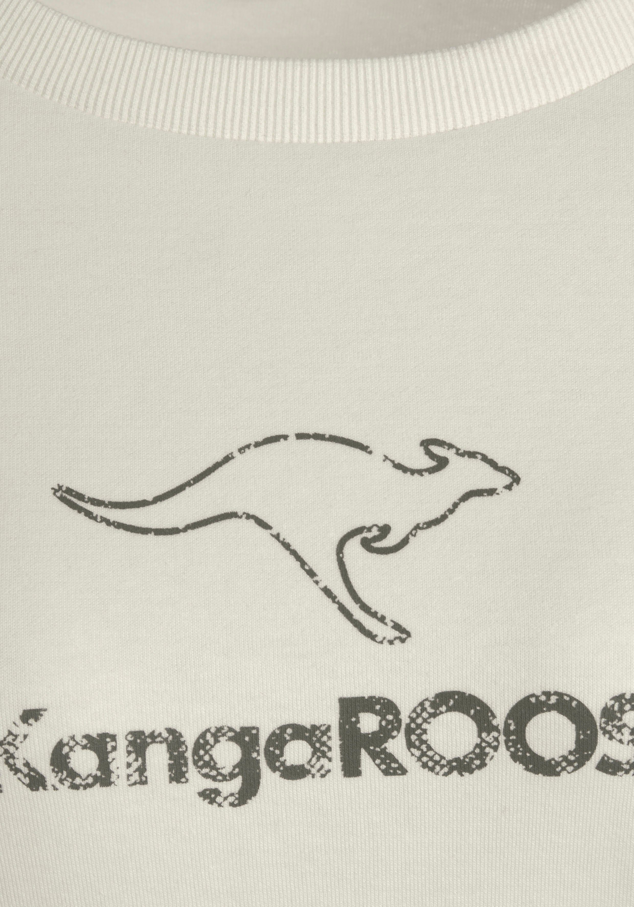 KangaROOS Sweatshirt mit Kontrastfarbenem Logodruck, Loungewear