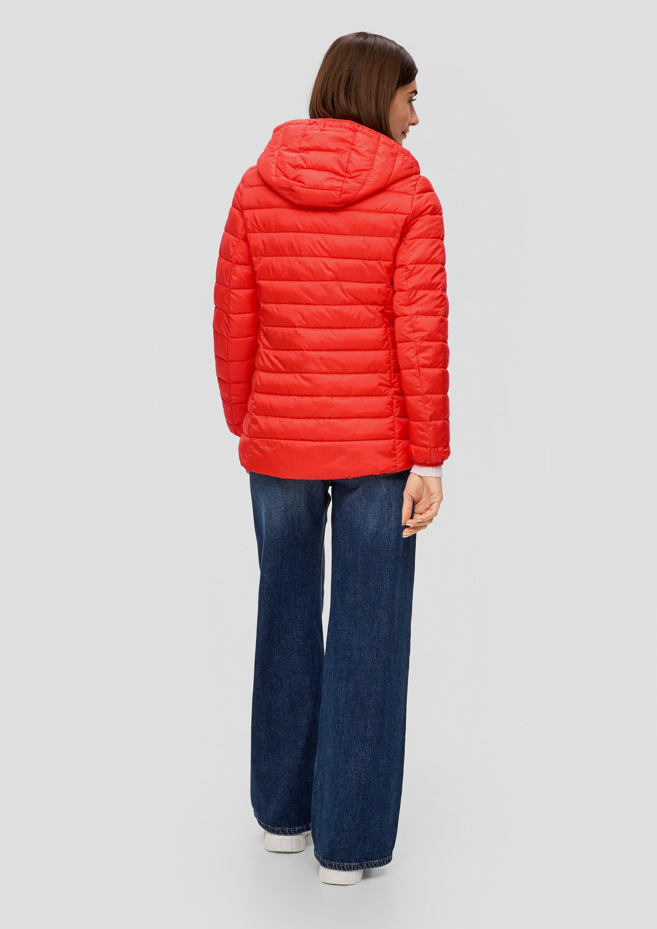 s.Oliver Winterjacke Outdoor-Jacke Leichte Steppjacke mit abnehmbarer Kapuze