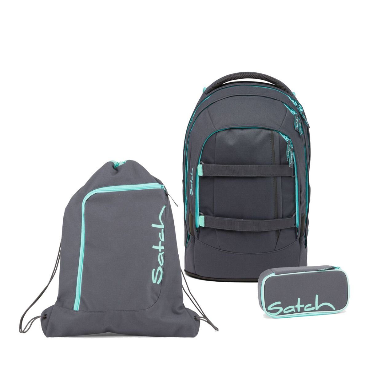 Satch Schulrucksack Pack (Set 3tlg., inkl. Schlamperbox und Sportbeutel)