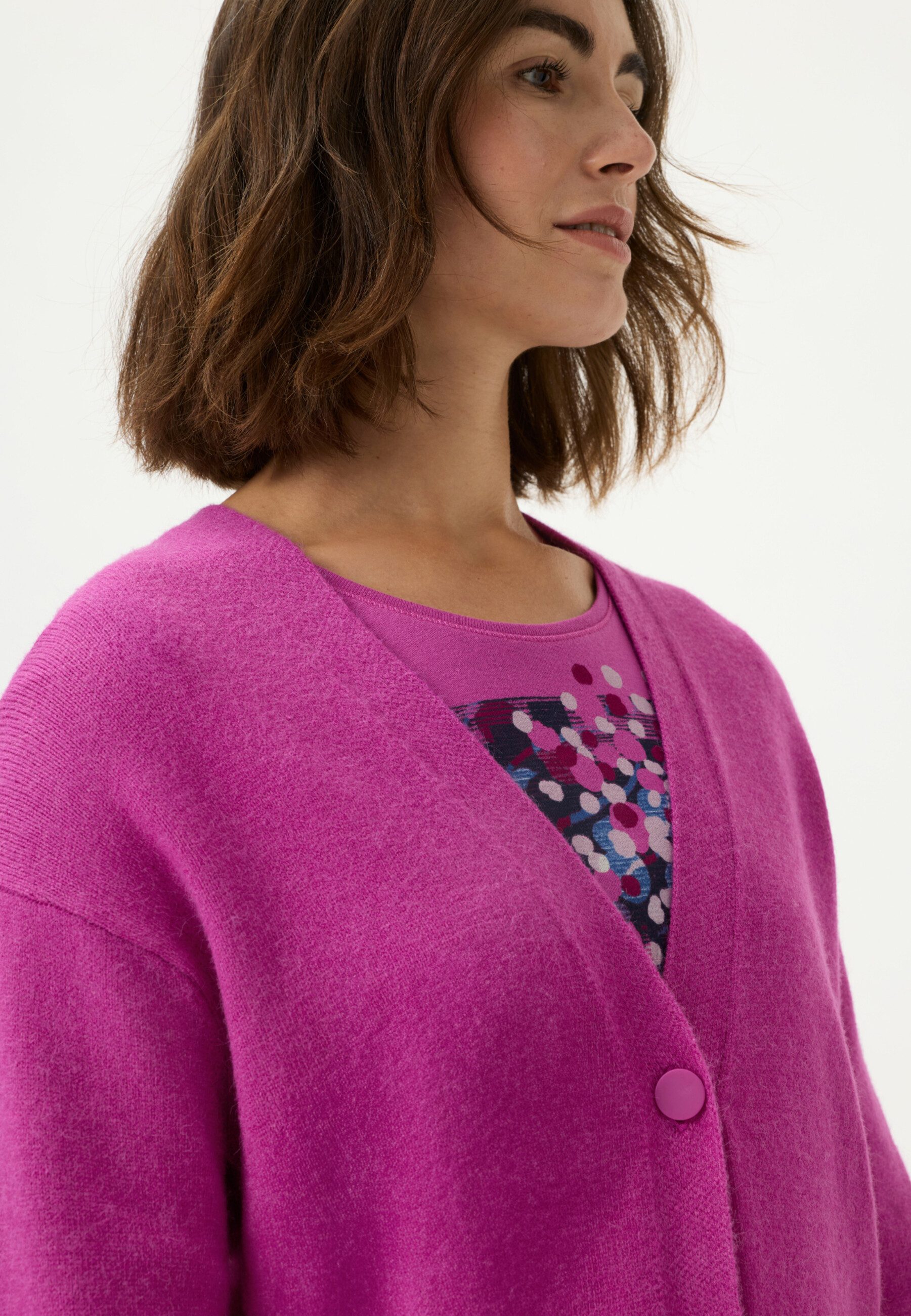 Olsen Cardigan mit V-Ausschnitt