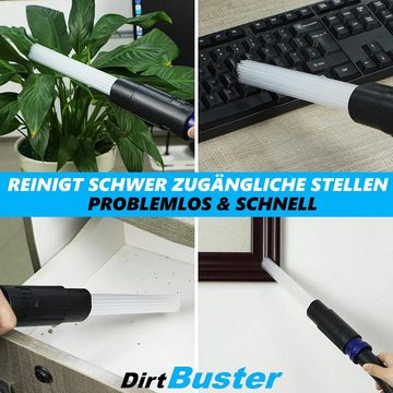 MAVURA Staubsaugerrohr-Adapter DirtBuster Staubsaugerbürste Universalreiniger Pinsel, Aufsatz Universal Möbelbürste Staubpinsel Pinselbürste