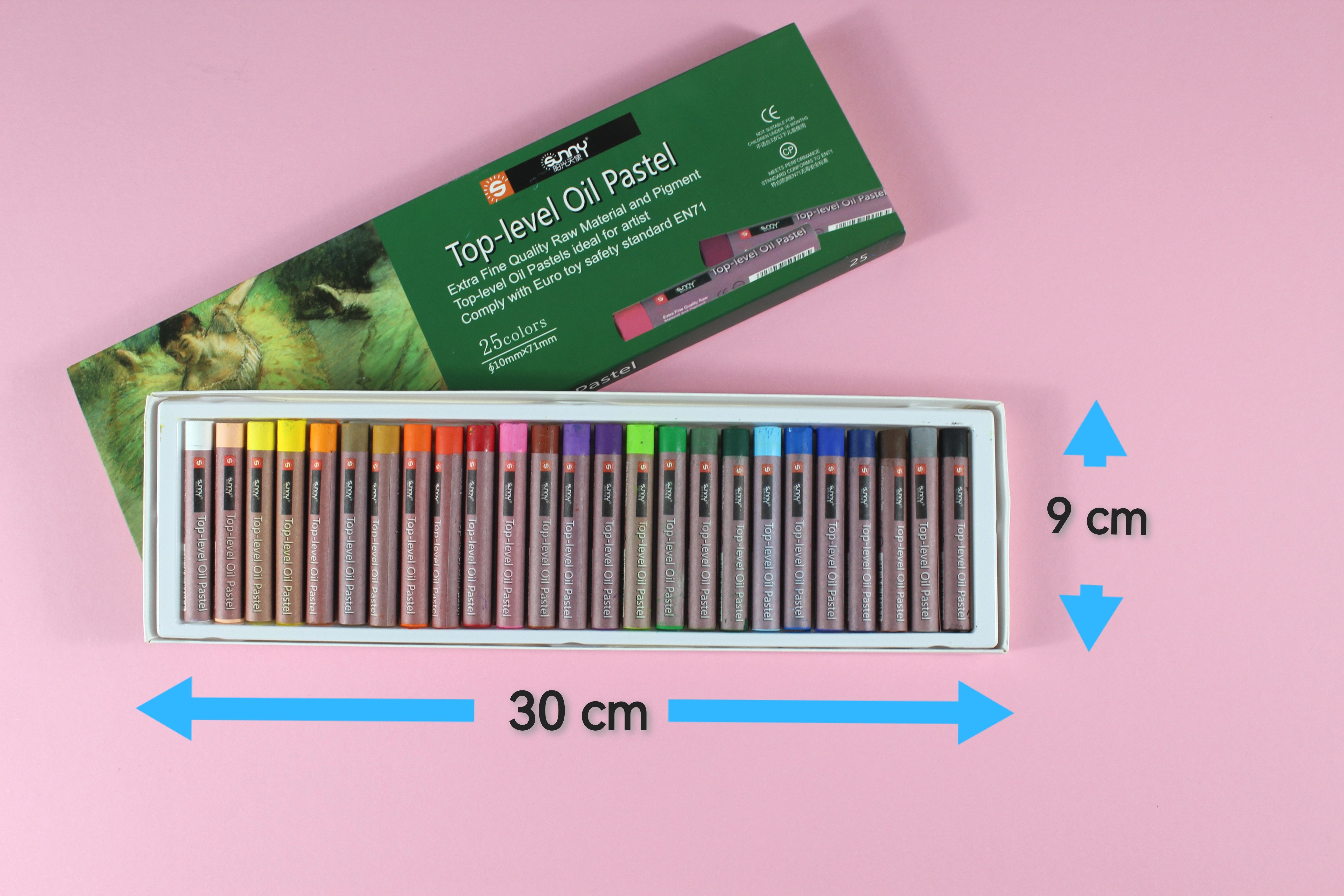 ´SUNNÝ Pastellkreide Öl Pastell 25 / 36 / 50 Stk. Ölpastellkreide Rund Pastellkreidestift, Wachsmalstifte Set zum Skizzieren für Künstler Studenten & Hobbymaler