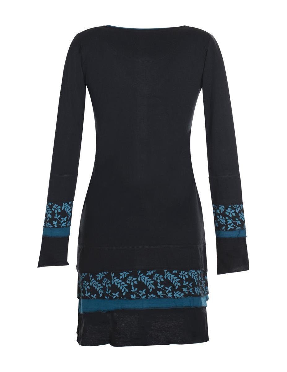 Vishes Jerseykleid Langarm Lagenlook Strickkleid Sweatshirtkleid Elfen, Hip günstig online kaufen