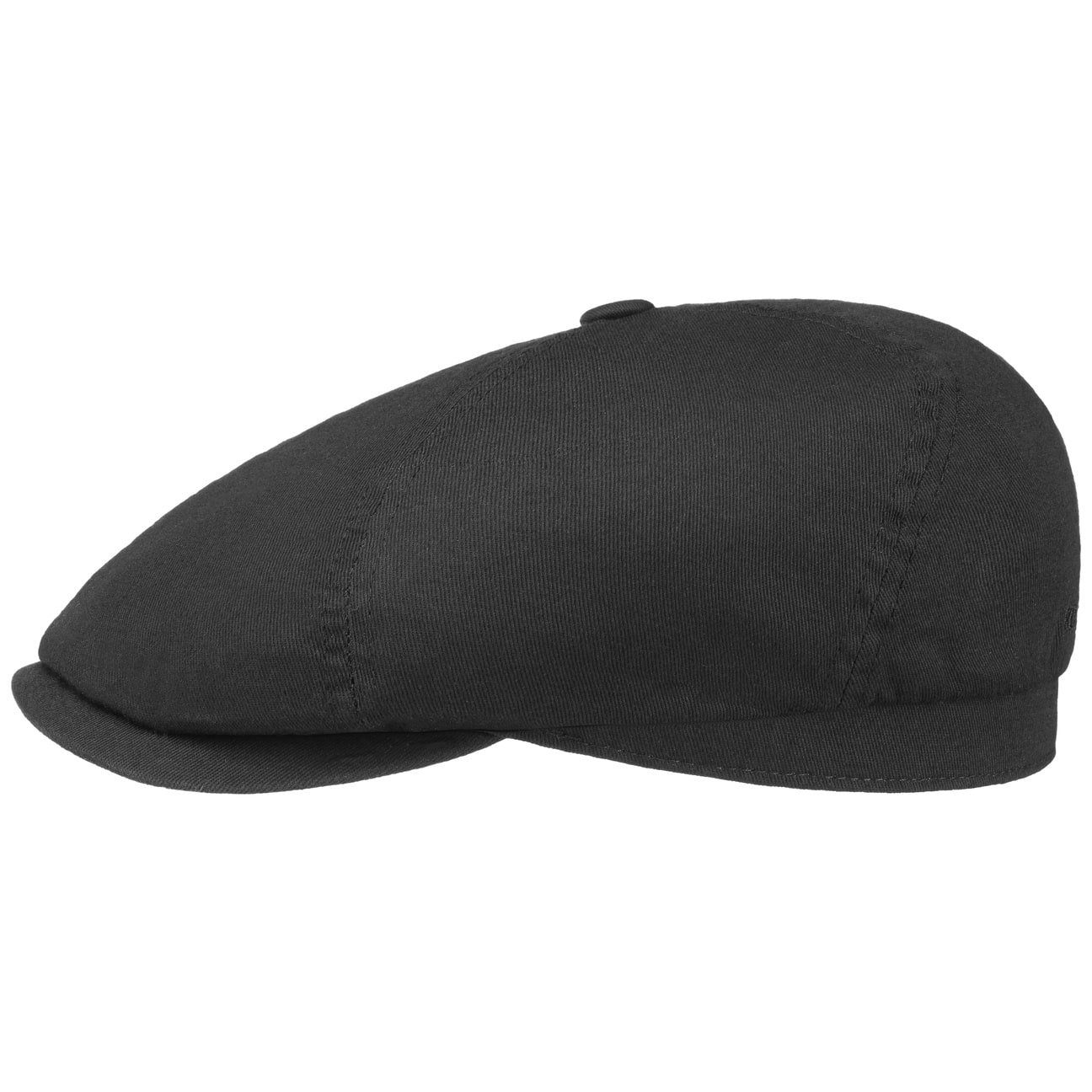 Stetson Flat Cap (1-St) Schirmmütze mit Schirm schwarz | Flat Caps