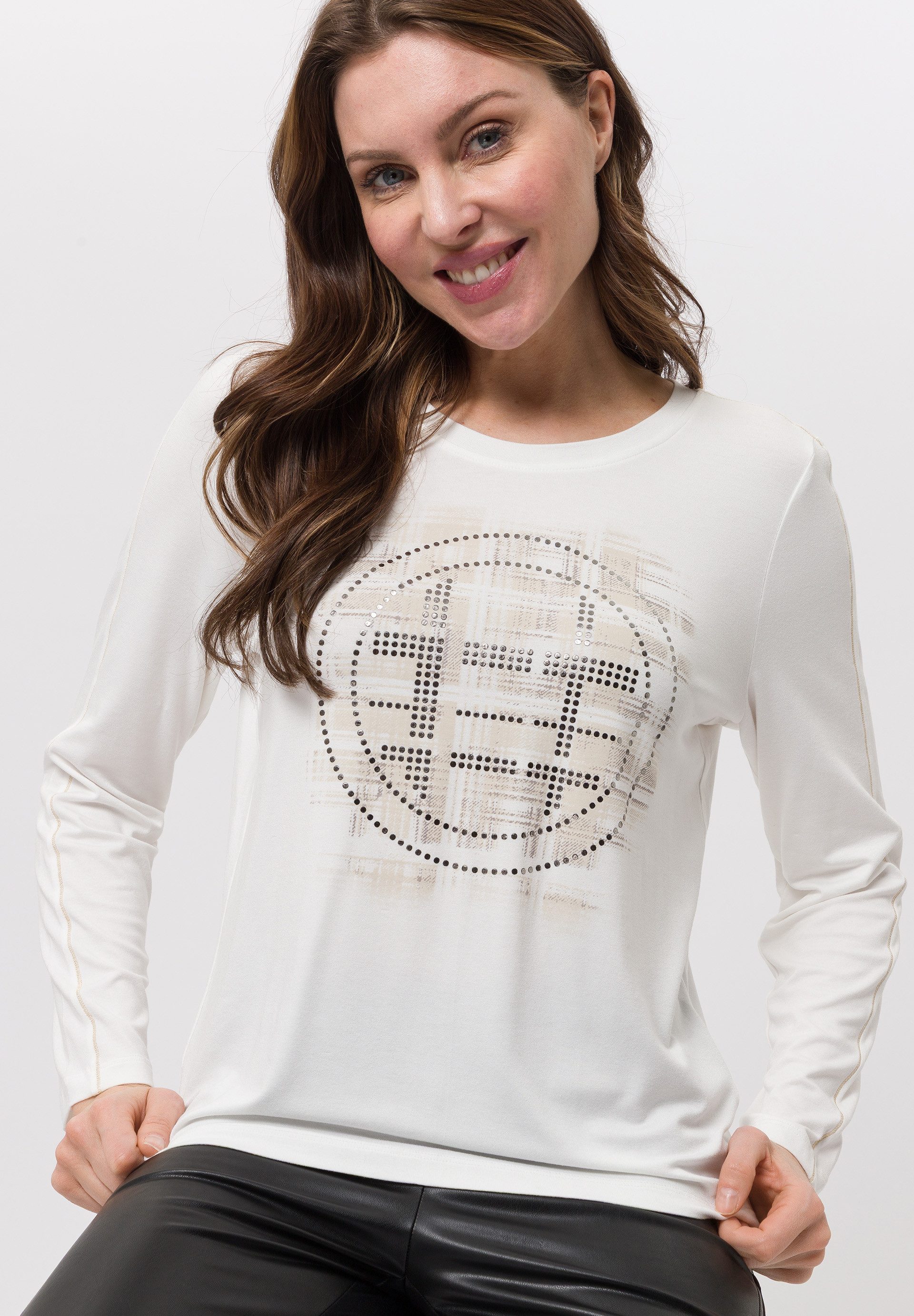 TUZZI T-Shirt mit Strass-Motiv