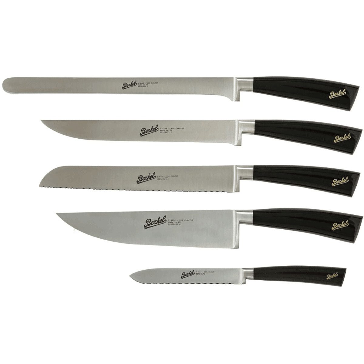 Berkel Kochmesser Van Berkel International Elegance Set mit 6 Steakmessern Schwarz