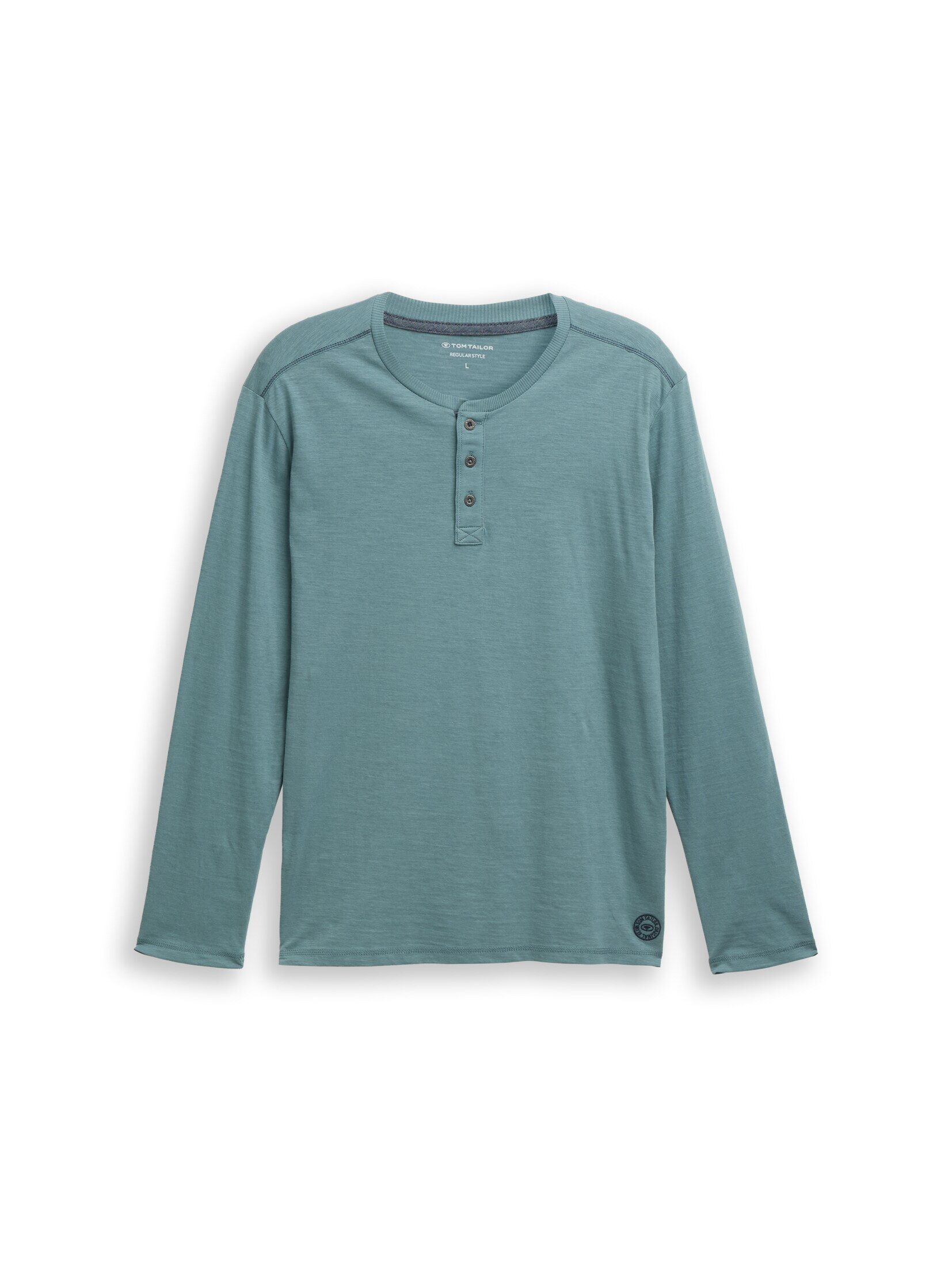 TOM TAILOR Langarmshirt Henley Langarmshirt aus günstig online kaufen