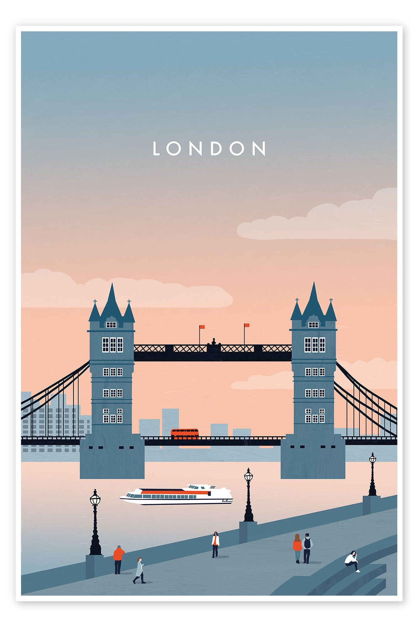 Posterlounge Poster Katinka Reinke, London, Minimalistisch günstig online kaufen