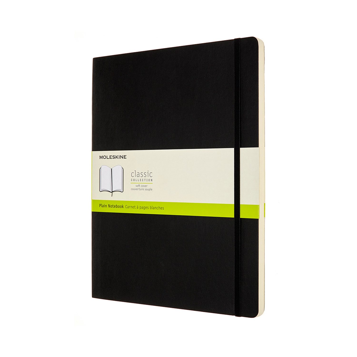 MOLESKINE Notizbuch, Classic Notizbuch XXL Plain Weicher Einband Schwarz