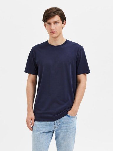 SELECTED HOMME Rundhalsshirt SLHASPEN SS O-NECK günstig online kaufen