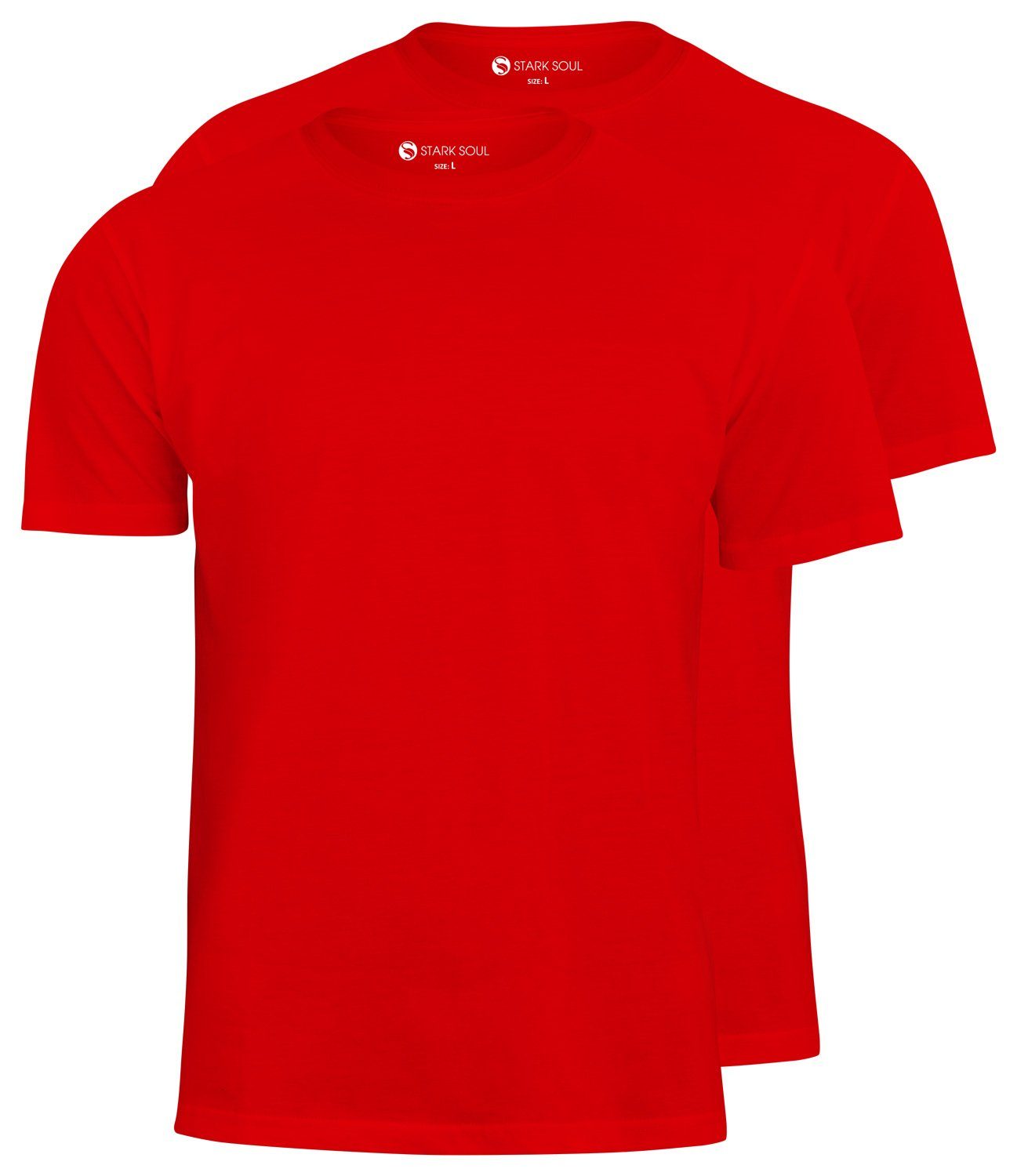 Stark Soul® T-Shirt T-Shirt, Baumwolle 2er Pack