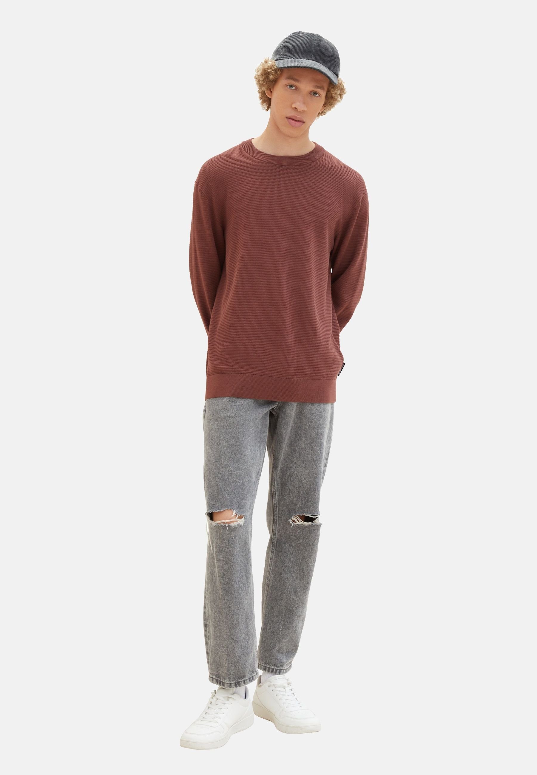 TOM TAILOR Strickpullover Pullover Strickpullover R-Neck (1-tlg)